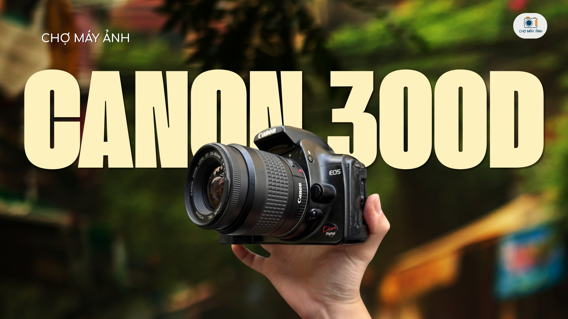canon 300d kèm lens (màu đen)
